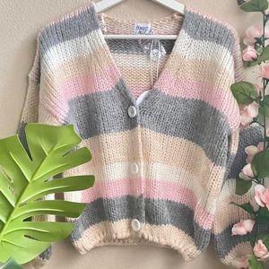 Stripe knit sweater